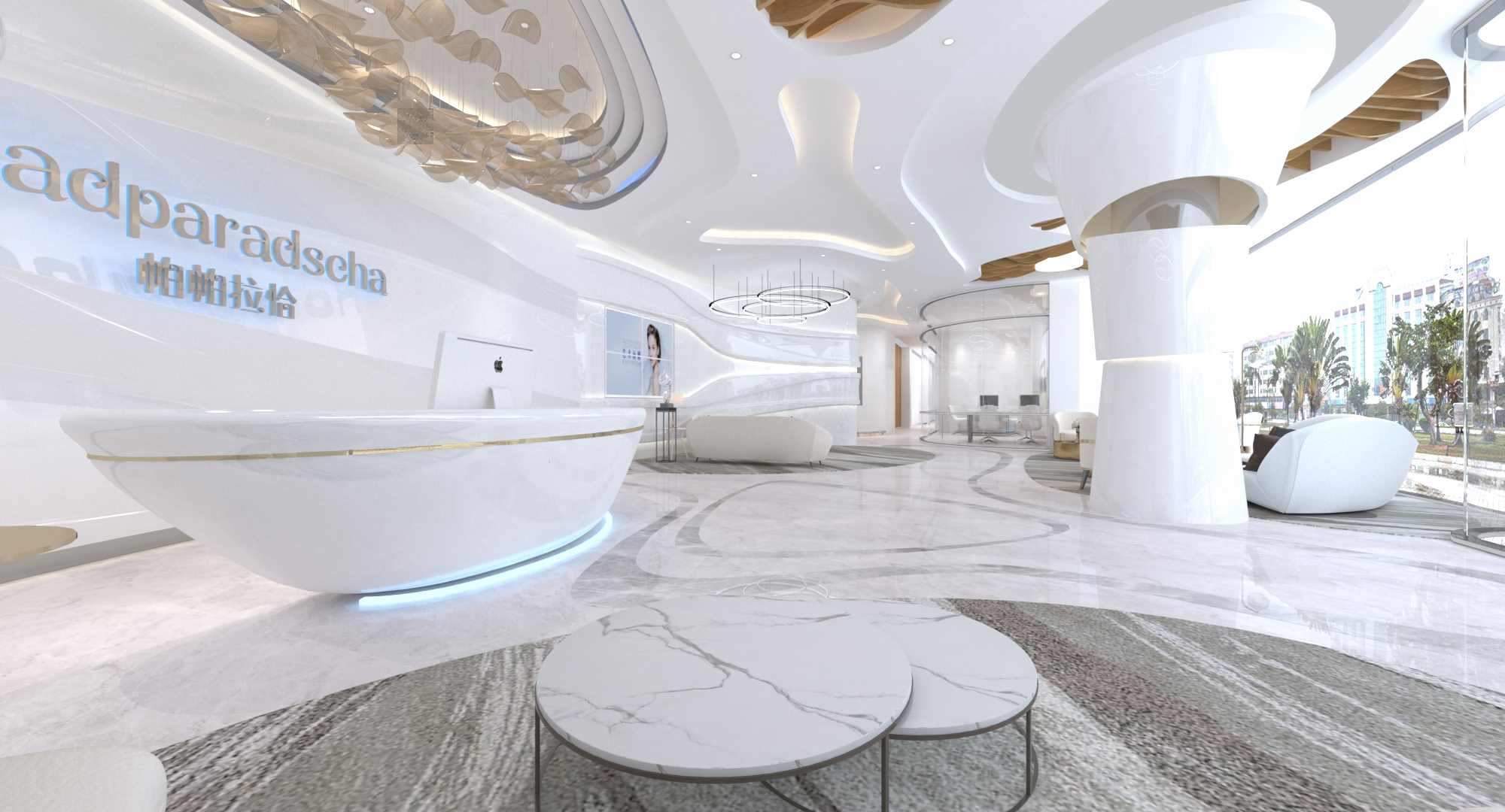 大公司辦公室裝修設計的原則，整體風格要大氣
